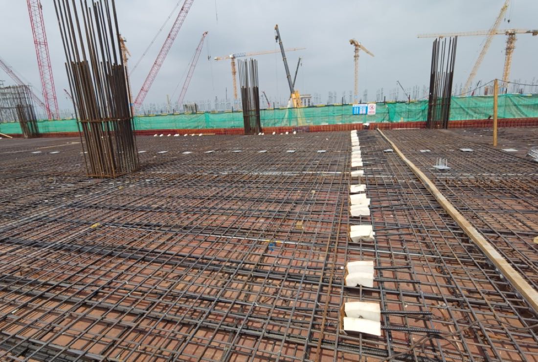 Tendon installation at Changle Airport T2